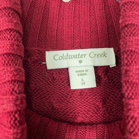 Coldwater Creek Cable Knit Turtleneck Sweater - Picture 5 of 6